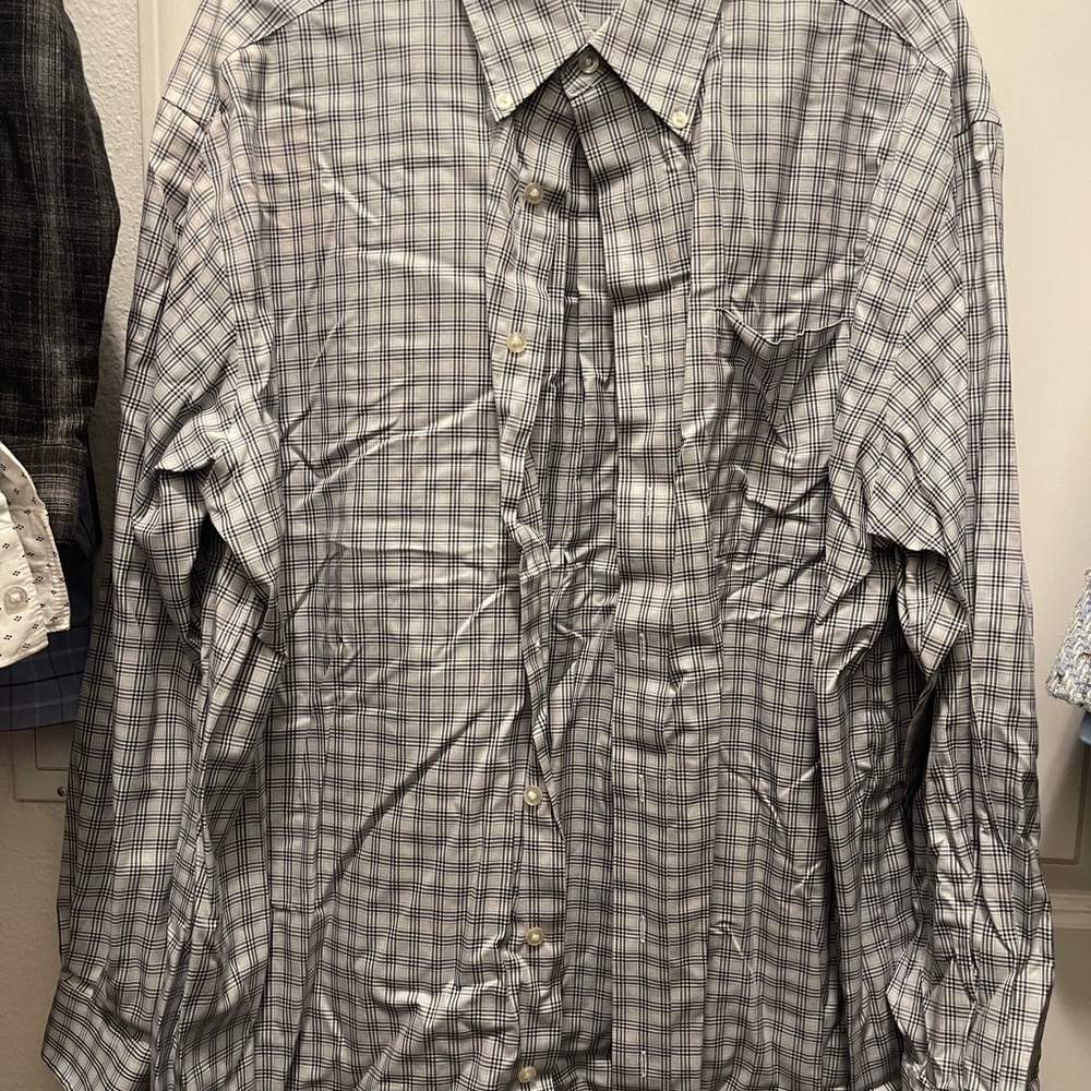 Men's Plaid Shirt - Gray